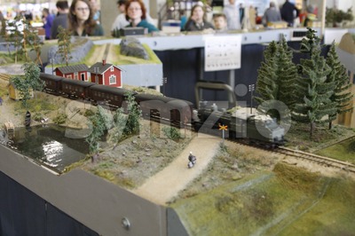 Rail Transport Modelling Stock Photo
