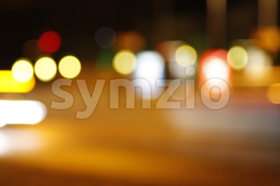 Blurred City Lights Stock Photo