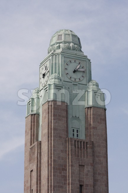 Clock tower of Helsinki Central railway station (Finnish: Helsingin pÃ¤Ã¤rautatieasema, Swedish: Helsingfors centralstation) is a widely recognised landmark in Kluuvi, ...