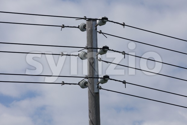 Electricity post Stock Photo